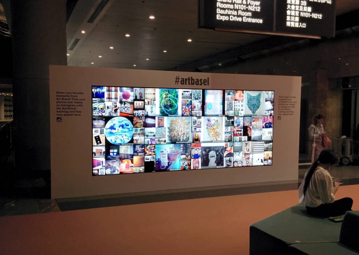 Instagram Art Basel Social Wall