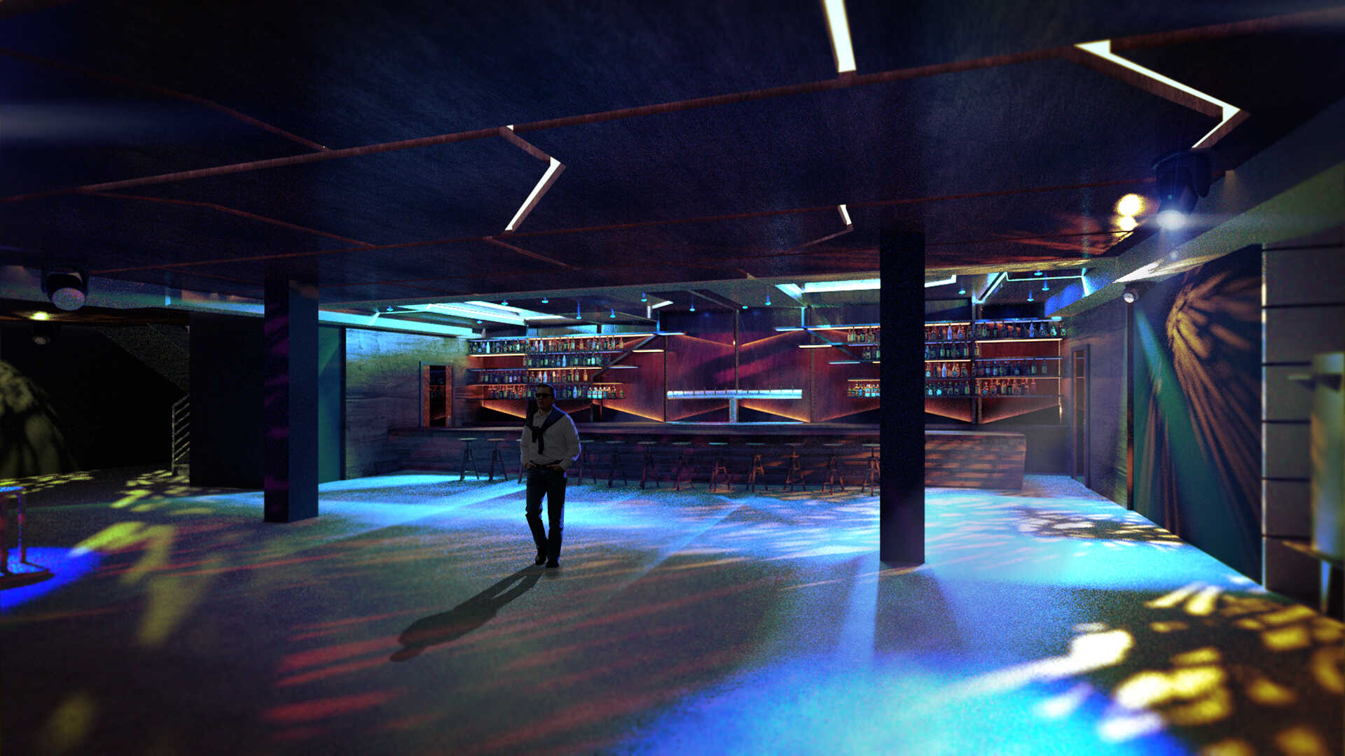 Concept Art for a bar in San Francisco